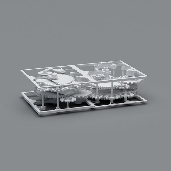 Intricate Gear Mechanism 3D model