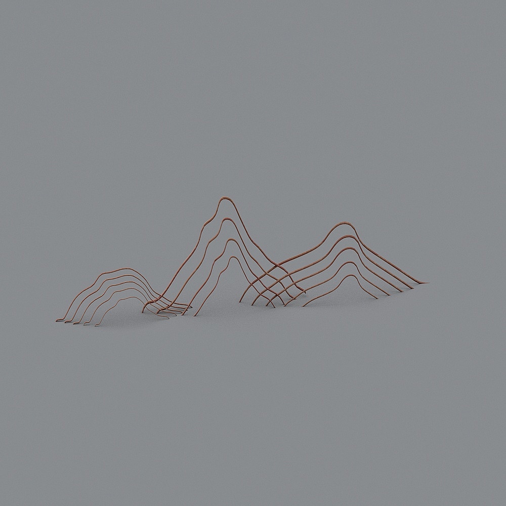 linear landscape wall