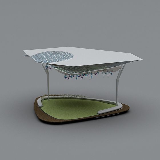 Floating Oasis - Sky Garden 3D model for Modern Design