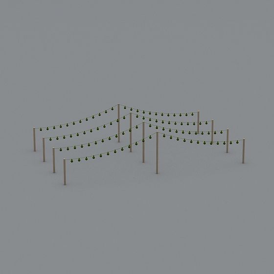 String Lights 3D model