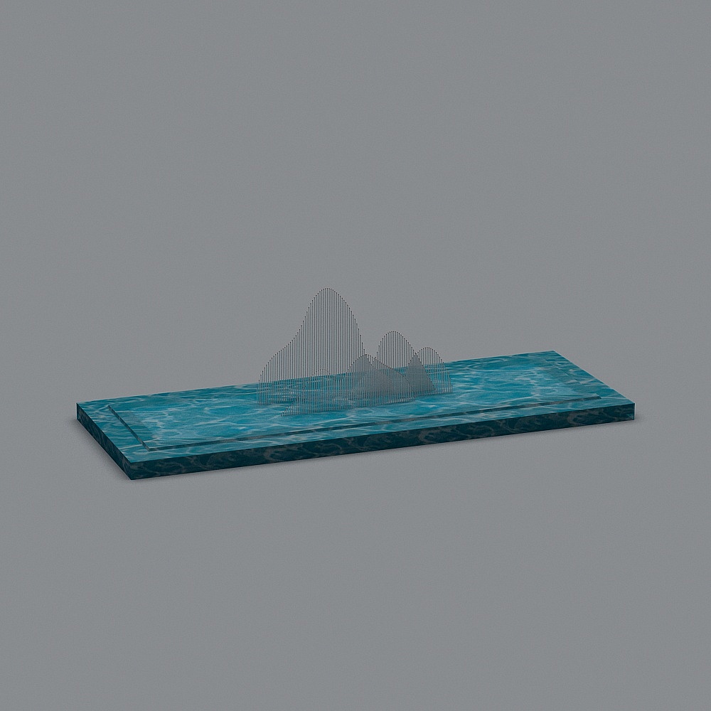 linear landscape wall