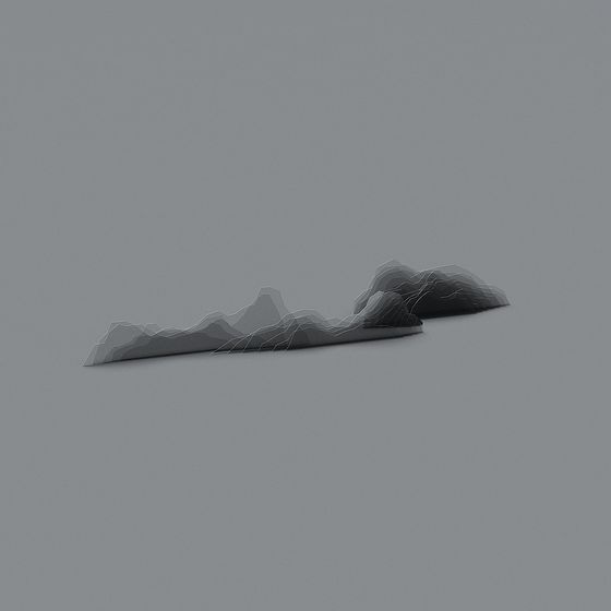 Stylish Low Poly Mountain 3D model for Creative Projects