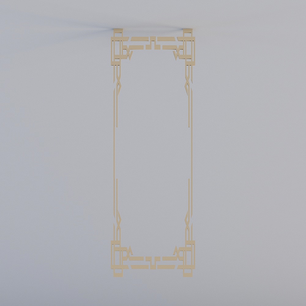 Corner flower corner line pattern 56