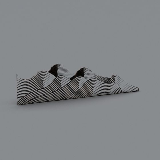 Stylish Low-Poly Mountain 3D Model for Creative Projects