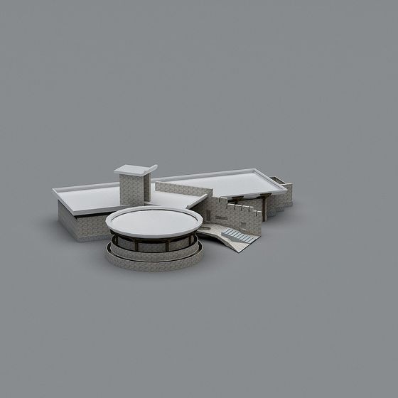 Urban Oasis Modern Architectural 3D model