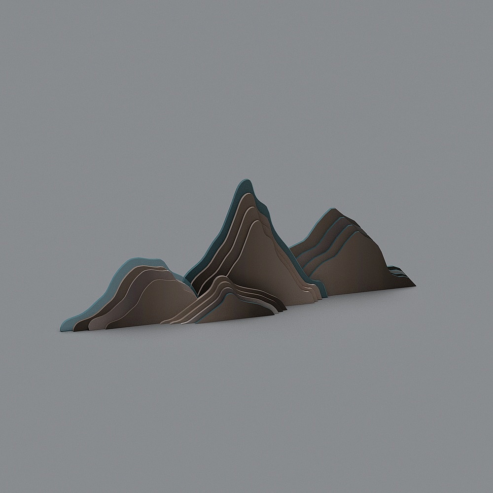 Line-shaped landscape wall