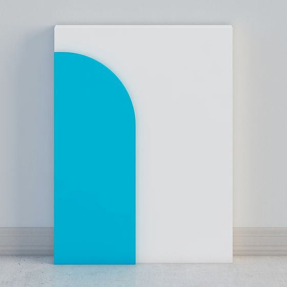 Curved Door 3D model with Elegant Design