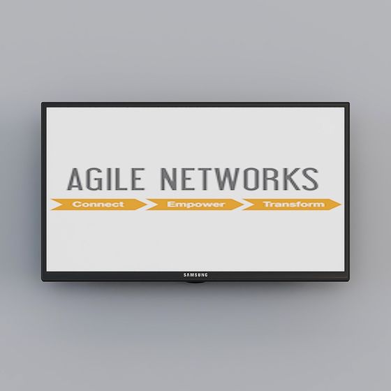 Agile Networks Screen 3D model for Creative Projects