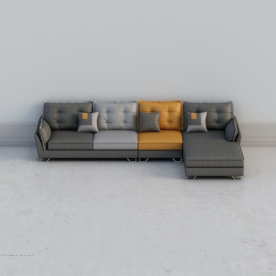 Urban Comfort 3D model Sofa for Modern Homes