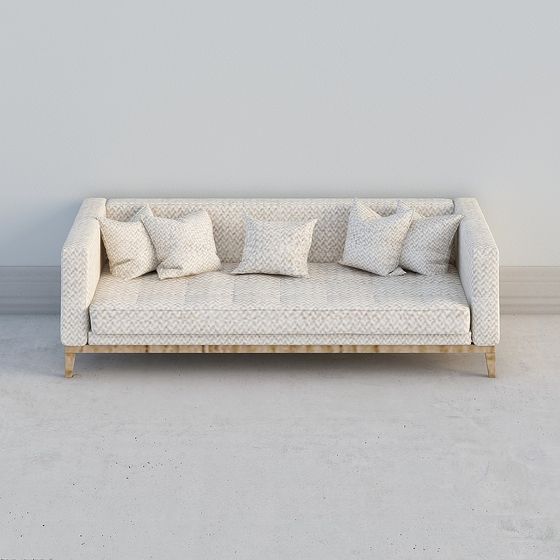 Modern Low-Polygon Sofa 3D model