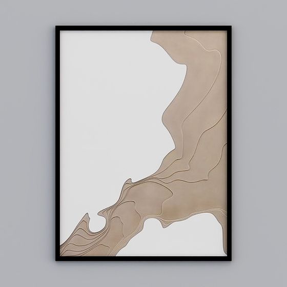 Abstract Line Art 3D model