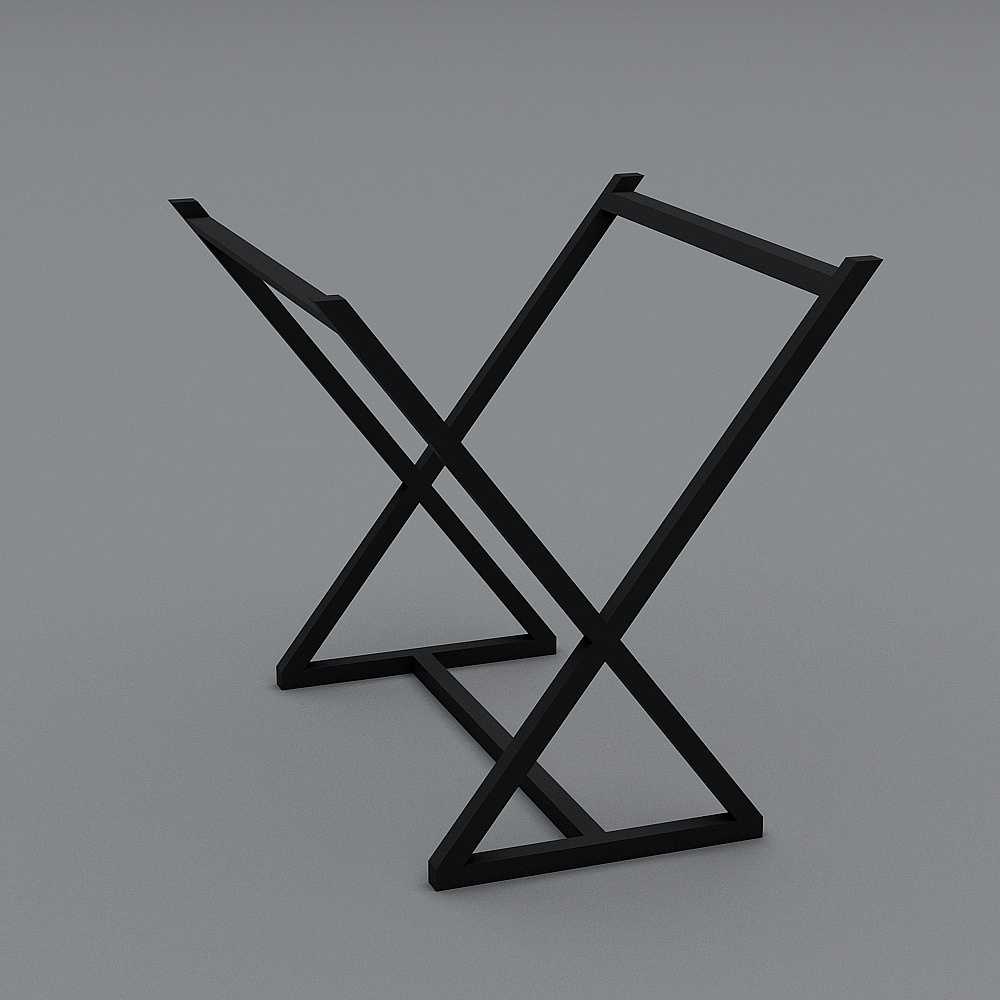 X Frame 3D Model - Unique Minimalist Design
