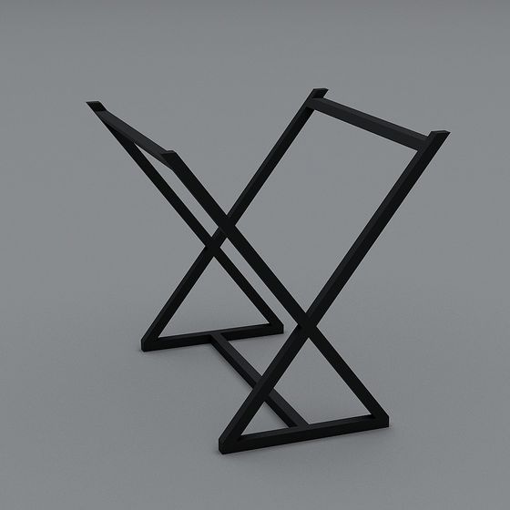 X Frame 3D Model - Unique Minimalist Design