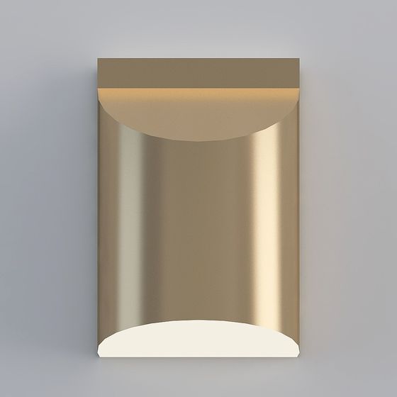 Elegant Golden Envelope 3D model for Modern Design