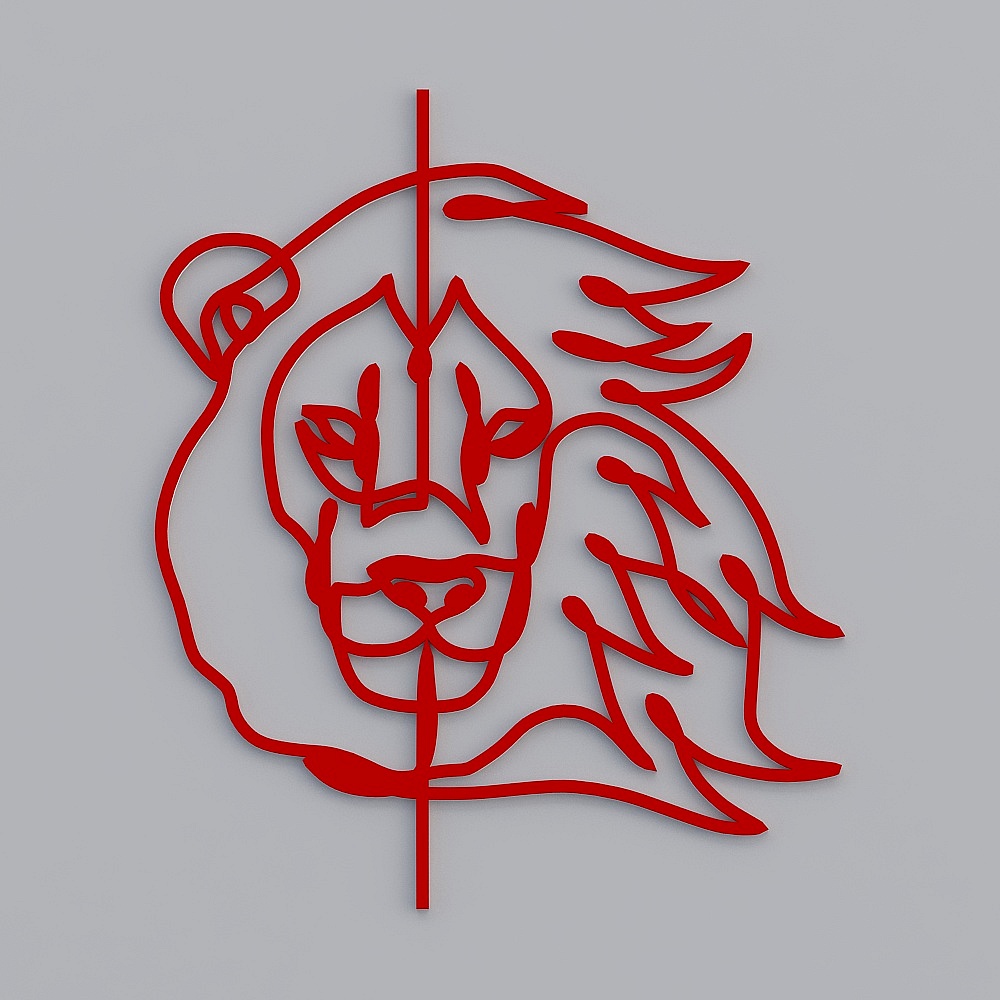 Lion’s Pride Low-Poly 3D Model