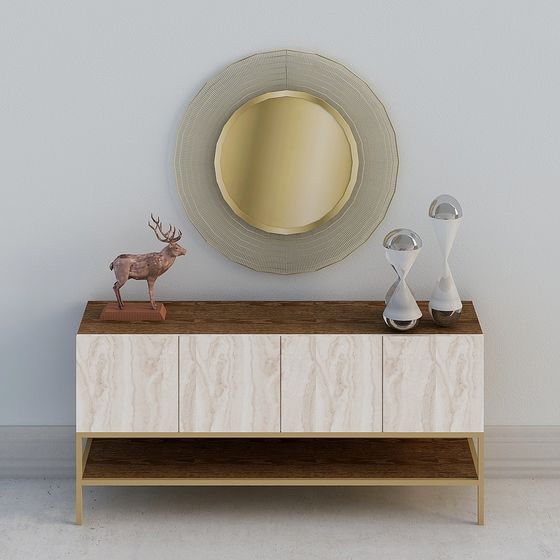 Urban Minimalist Side Cabinet 3D model