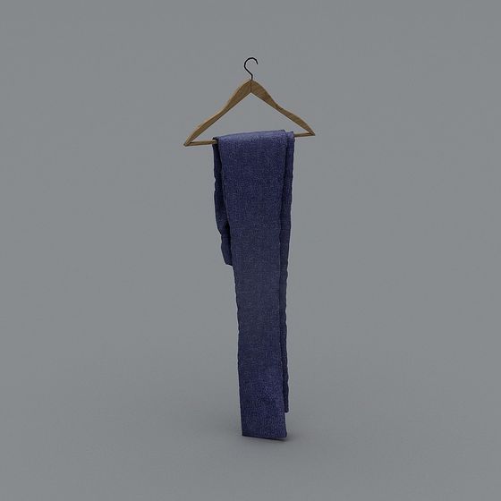 Hanging Blue Pants 3D Model
