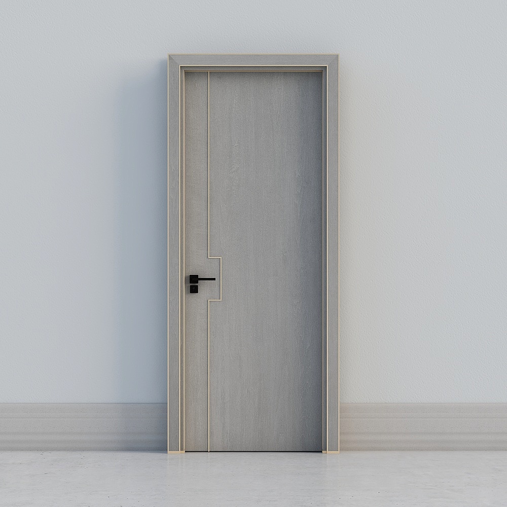 Simple Allen - Light Luxury Style / Minimalist - Interior Door Bedroom Door Set Door - 9572 Missyby Green Shadow Wood