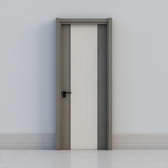 Low-Poly High-Detail Modern 3D Door Model
