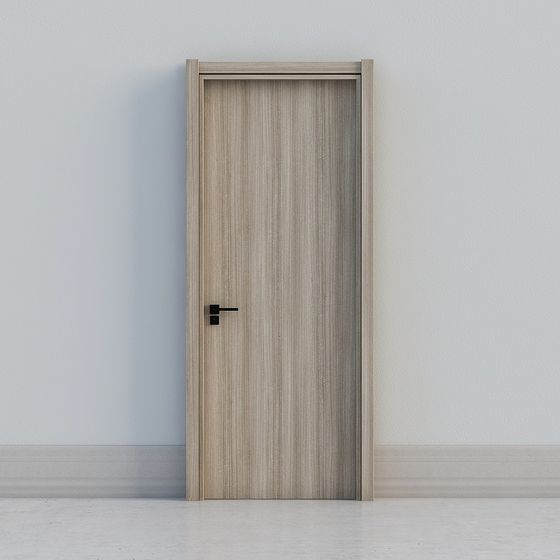 moderne graue Holztür