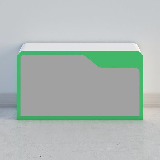 Modern Folder Shelf 3D model