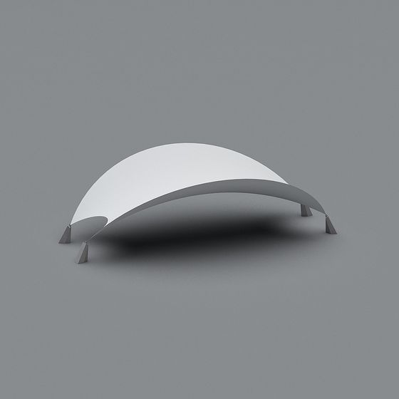 Futuristic Curved Dome 3D model