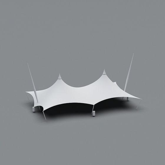 Futuristic Space Tent 3D model