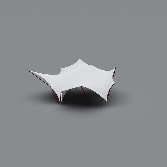 Sail Tent Low-Poly 3D Model