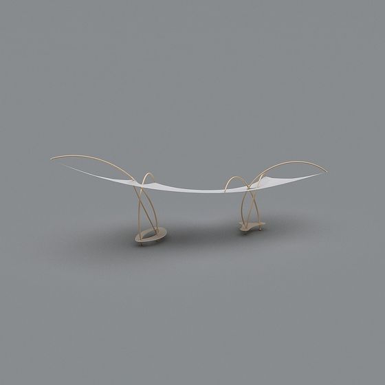 Aerial Bridge 3D model - A Fusion of Nature and Technology