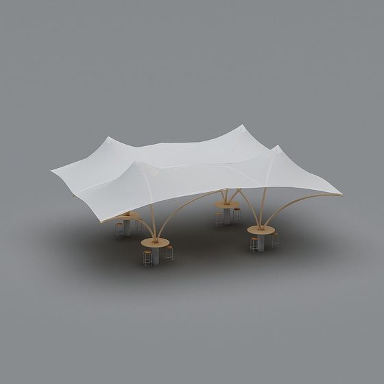 Urban Oasis Low-Poly Building 3D Model