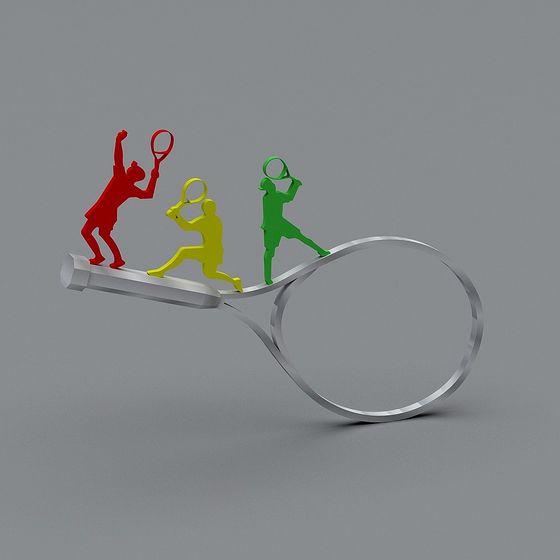 Tennis Match 3D Model