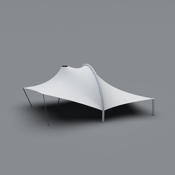 Sail Tent Low Poly 3D model