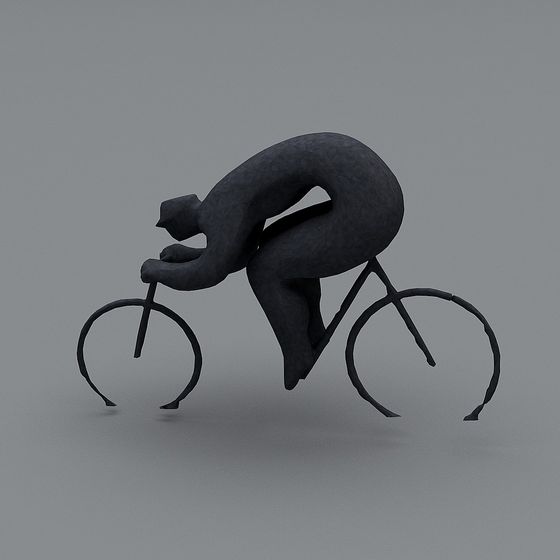 Rider in Motion 3D model
