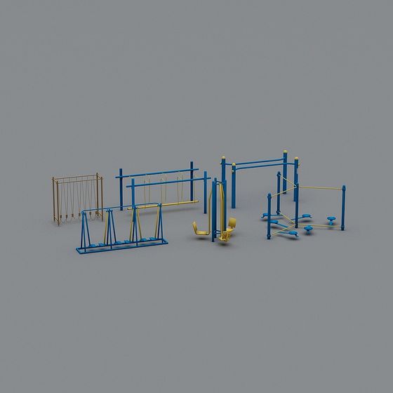 Vibrant Children's Playground 3D Model