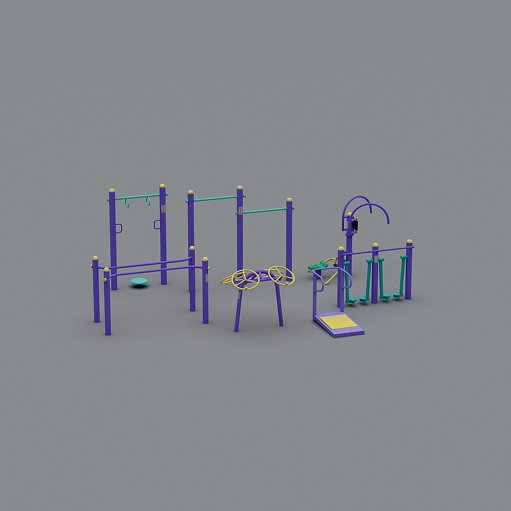 Urban Fitness Zone 3D model