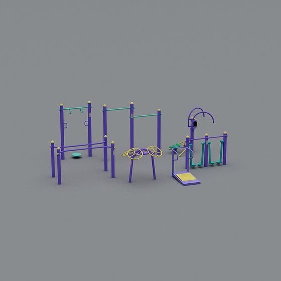 Urban Fitness Zone 3D model