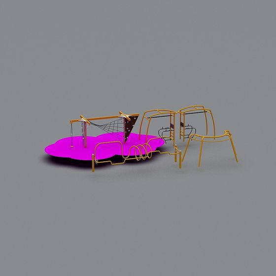 Vibrant Playground Set 3D model
