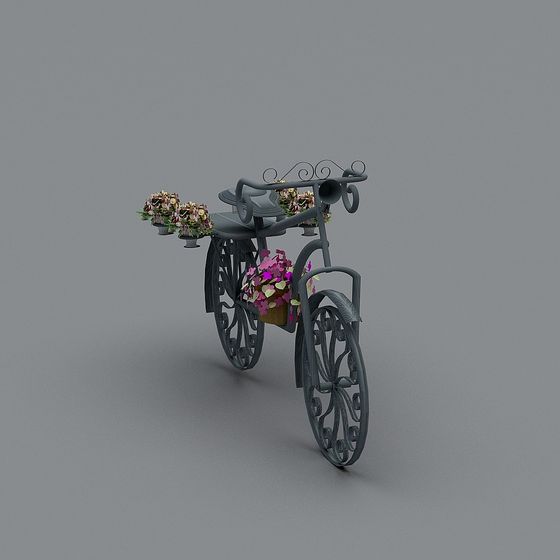 Flower Language Bicycle 3D model