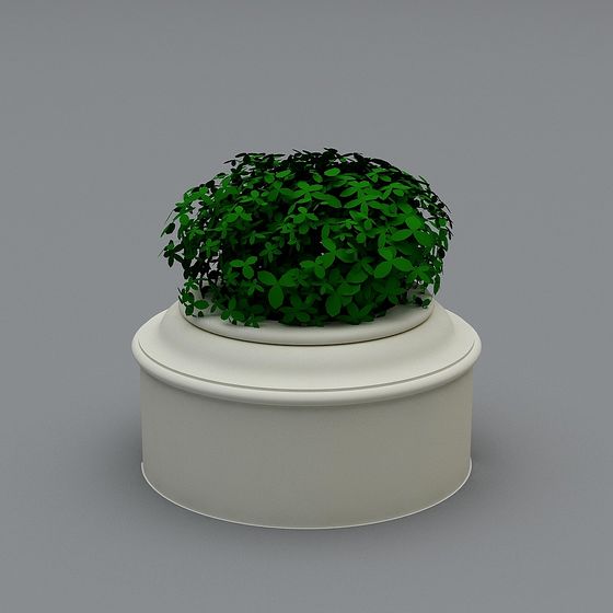 Dome Plant 3D model - Low Poly High Detail Design