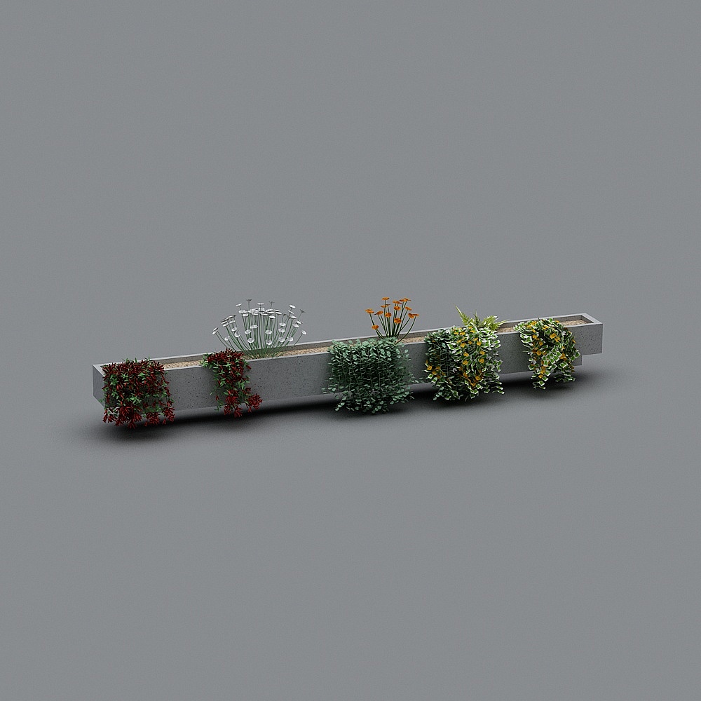 Urban Green Wall 3D model