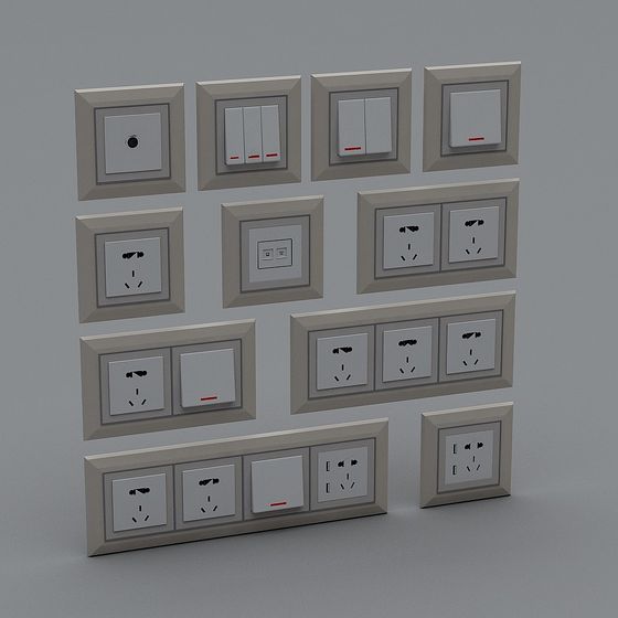 Electrical Outlet Collection 3D model