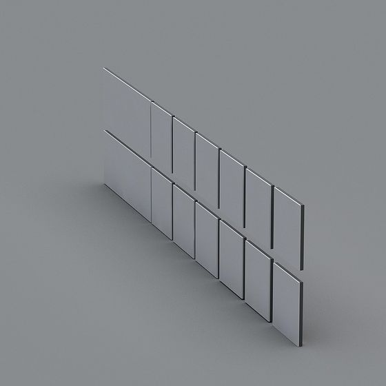 Unique Low-Polygon Geometric Metal 3D Model