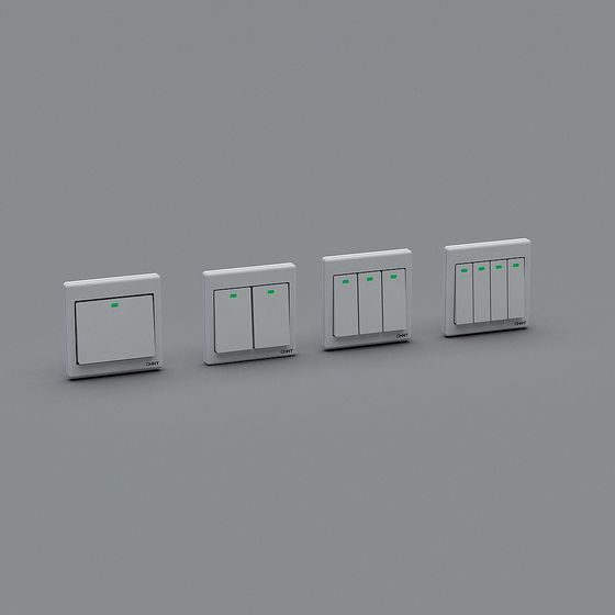 Low-Poly Switch Panel 3D model