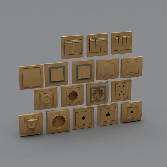 Home Essentials Switches 3D model Collection