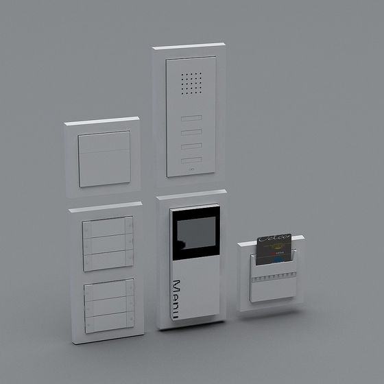 Smart Access Control System 3D model