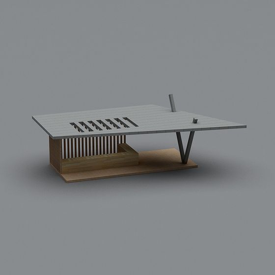 Urban Balcony Table 3D model for Contemporary Spaces