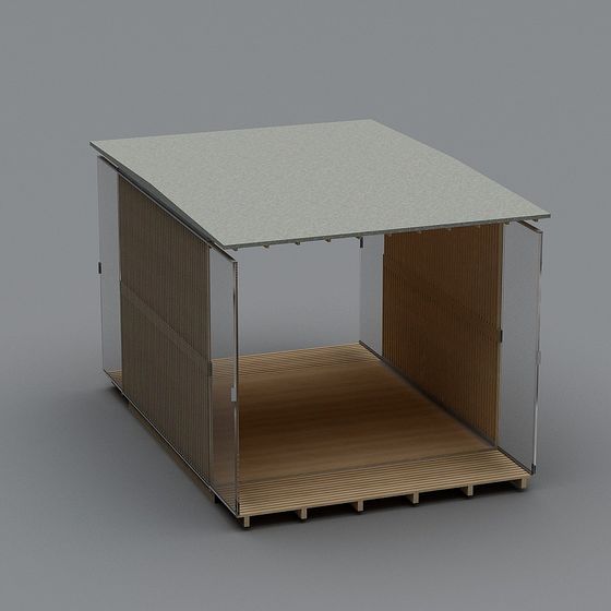 Stylish Urban Cottage 3D model