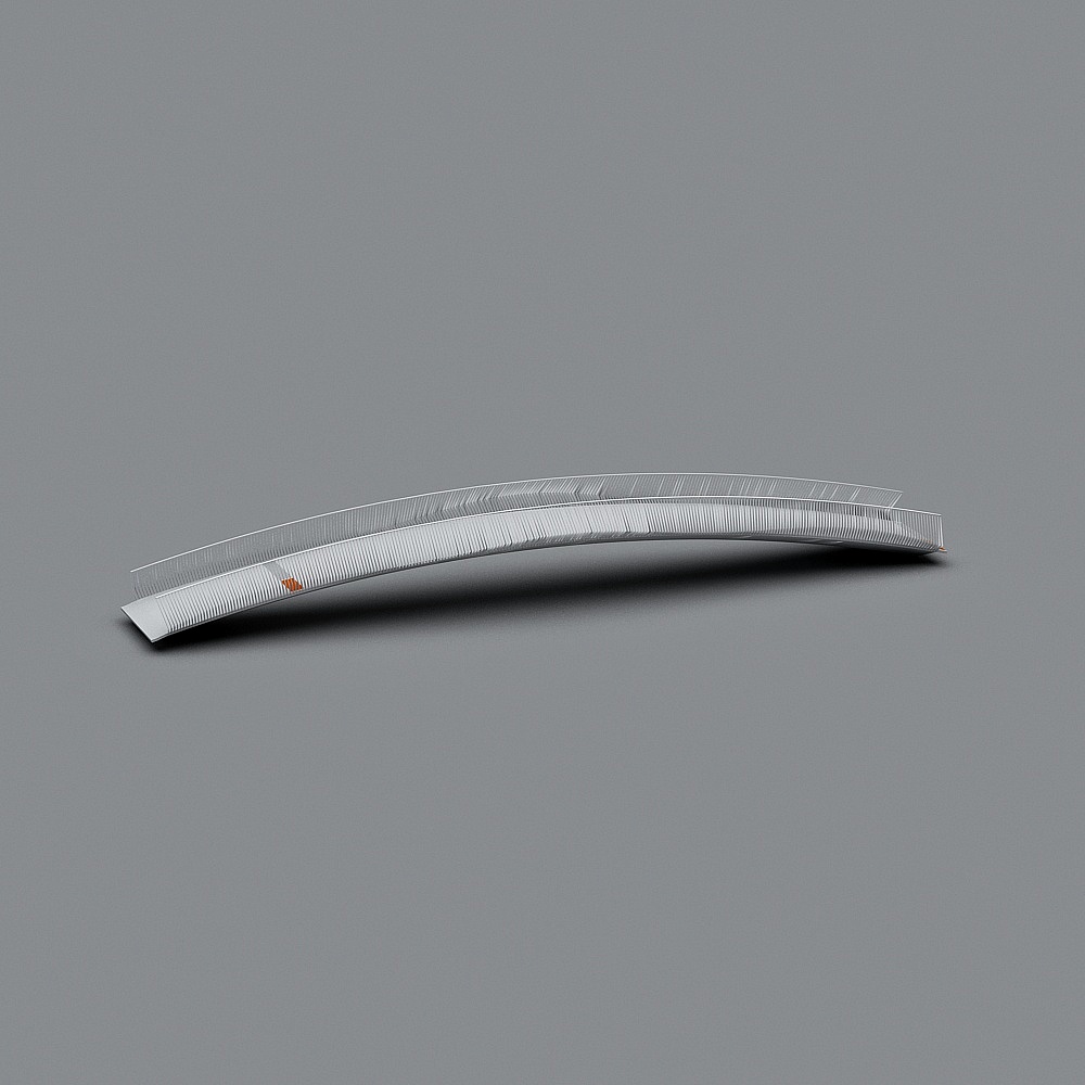 Curved Metal Railing 3D Model