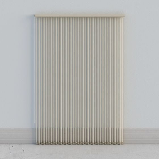 Minimalist Vertical Blinds 3D model