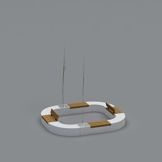 Urban Oasis 3D model with Modern Aesthetic